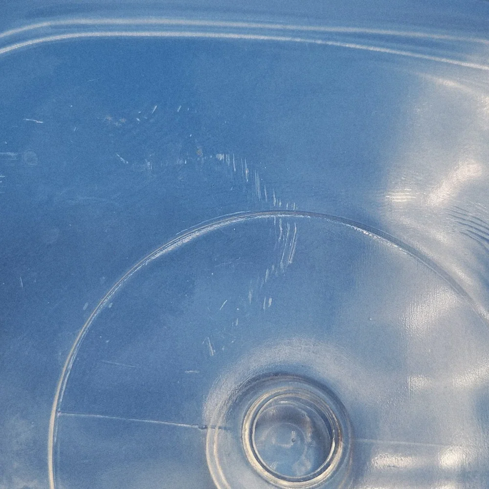 Vintage Pyrex Square Glass Lid #27‎ for Corning Ware (P-9-C-1)